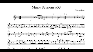 Music Session #53 Shakira BZRP, play along + Sheet music