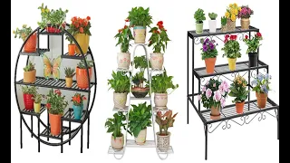 Awesome flower shelf Ideas-Metal Flower stand.