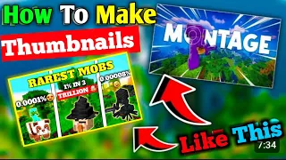 How to make Minecraft Thumbnail| Minecraft Thumbnails kaise banaye|make thumbnail like techno gamerz