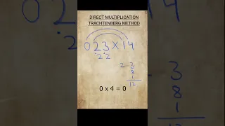 Direct method in Trachtenberg system  #mathogenius #mathtricks