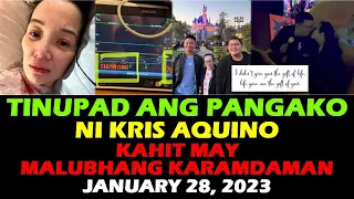 KRIS AQUINO LATEST NEWS | LATEST UPDATE SA KALAGAYAN NI KRIS AQUINO | January 28 2023