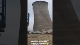 FREE FIRE BIMASAKTI STRIP TOWER DESTROYED IN REAL LIFE #shorts#ytshorts||BIMASAKTI tower climb