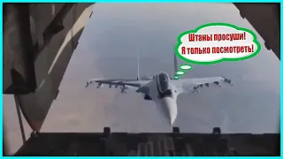 Сумасшедший трюк российского пилота взбодрил иностранных «коллег» из транспортника ИЛ-76! #Shorts