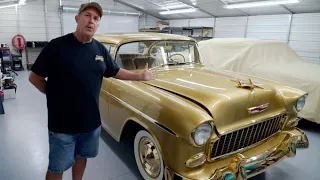 GM 50 Millionth Gold Car - 1955 Chevy