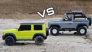 XIAOMI Suzuki Jimny vs MN99S Defender | Rc Cars Offroad Comparison