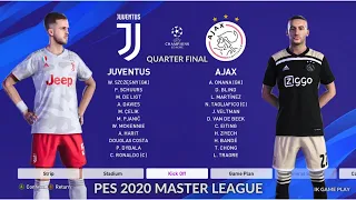 Football Gameplay - Juventus vs Ajax - Quarter Final 1 UEFA Champions League 2022