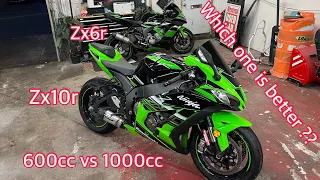 ZX6R VS ZX10R ,WATCH THIS VIDEO BEFORE YOU BUY EITHER ONE