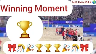 Winning Moment 🎀 RFU Vs Japan FIFA Beach Soccer World Cup Russia 2021 FINAL | Nat Geo MAX HD Russia