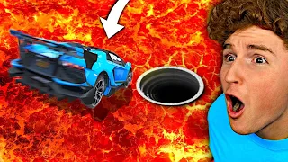 Can You Fit Through IMPOSSIBLE HOLE In GTA 5 Challenge! (LIVE)