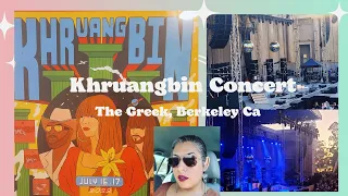 Khruangbin Concert| Greek Theater, Berkeley California| Concert Clips| Concert Vlog