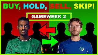 FPL Gameweek 2: BUY, HOLD, SELL & SKIP | Transfer Tips | Fantasy Premier League Tips 2023/24