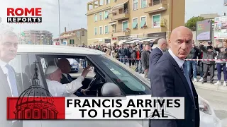 #PopeFrancis arrives to hospital for scheduled check ups