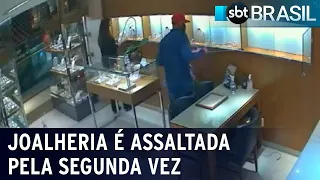 Criminosos roubam joalheria dentro de shopping em São Paulo | SBT Brasil (27/02/21)