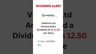 vedanta announced dividend #dividend #stocks #market #vedanta #indianstockmarket