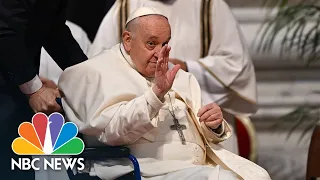 Pope Francis celebrates Mass at St. Peter's Basilica on Holy Thursday