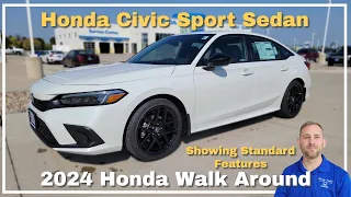 2024 Honda Civic Sport Sedan Walkaround Standard Features