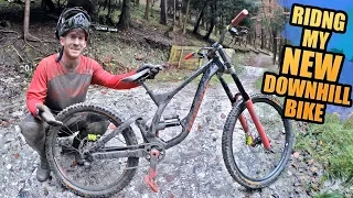 RIDING MY NEW DOWNHILL BIKE