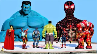 Blue Hulk & Spider-Man vs The Avengers - Epic Battle