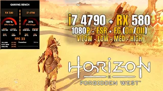 RX 580 + i7 4790 - Horizon Forbidden West