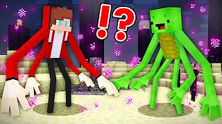 JJ and Mikey Became ENDERMAN MUTANT in Minecraft - Maizen Nico Cash Smirky Cloudy