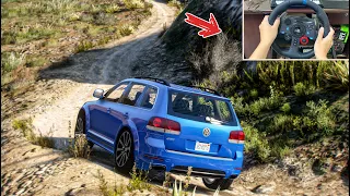 GTA 5 - Volkswagen Touareg R50 2008 - OFF ROAD | Logitech g29 gameplay