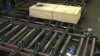 MELLOTT - Conveyor System Line Test - Lumber Tally - Scanning and Measuring