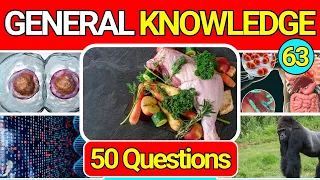 General Knowledge Quiz Trivia 63 📚💡| Can You Answer All 50 Questions Correctly? 2024