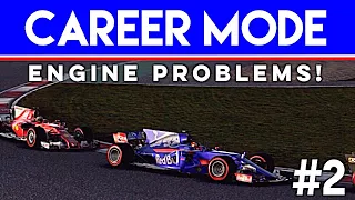 F1 2017 Career Mode #2 - ENGINE PROBLEMS ALREADY!?! - China