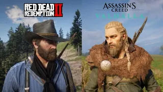 Red dead redemption 2 vs Assassins creed valhalla Graphics Comparison | Which games look better