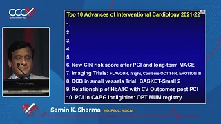 Top Ten Advances of Interventional Cardiology 2022  -  Samin K  Sharma, MD