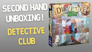 Unboxing DETECTIVE CLUB Board Game (4K60fps)