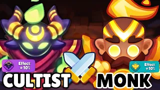 Full TWO Sets +10% | Max Cultist vs Max Monk | Replay PVP | Rush Royale