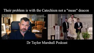 Their problem is with the Catechism not a "mean" deacon