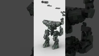 LEGO MOC MECH: MBM Variation 1 Building Animation #shorts #legomoc #legomech