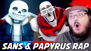 Sans and Papyrus Song - An Undertale Rap by JT Music "To The Bone" [SFM] REACTION!!!