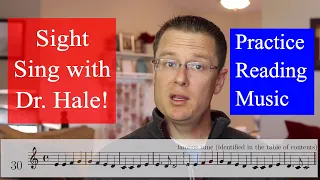 Sight Singing Practice. Read music better FREE PDF BOOK! Mental Choral Warm up with Dr. Hale!