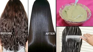 How to straighten Hair Naturally at home within 15 minutes ! |100% Works | 3 Ingredients.