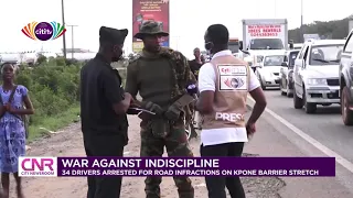 34 drivers arrested for road infractions in War Against Indiscipline at Kpone Barrier