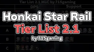 TierList 2.1 Bảng Xếp Hạng Sức Mạnh Nhân Vật Honkai Star Rail của 715gaming -  #honkaistarrail