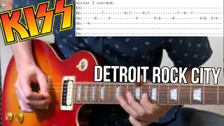 KISS - Detroit Rock City Guitar Lesson (WITH TABS)