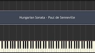 Hungarian Sonata - (Richard Clayderman) Paul de Senneville (Piano Tutorial)