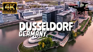 Dusseldorf, Germany In 4K By Drone - Amazing View Of Dusseldorf, Germany