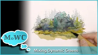 Mixing Dynamic Greens in Watercolor – Ft. My 10-Color M. Graham Watercolor Set
