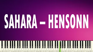 SAHARA - HENSONN - PIANO TUTORIAL