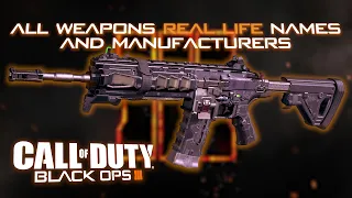 Call of Duty Black Ops 3 - All Weapons Real Life Names and Manufacturers