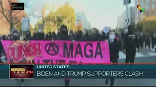 Pro-Trump and Anti-Trump protesters clashed