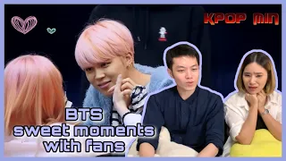 [Thai Reaction] BTS (방탄소년단) Sweet moments with fans l อ๊ายยย นั่งยิ้มทั้งคลิปเลยยย