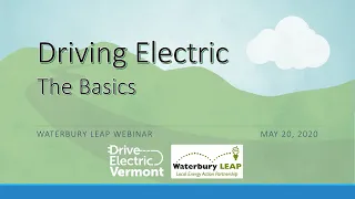 Vermont Electric Car Webinar - May 20, 2020