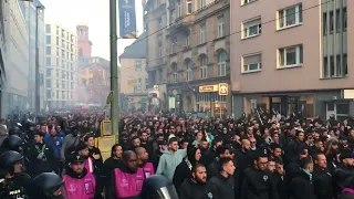 Le Cortège Marseillais à Francfort ⚪️🔵