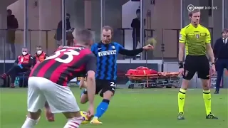 christian eriksen free kick vs milan